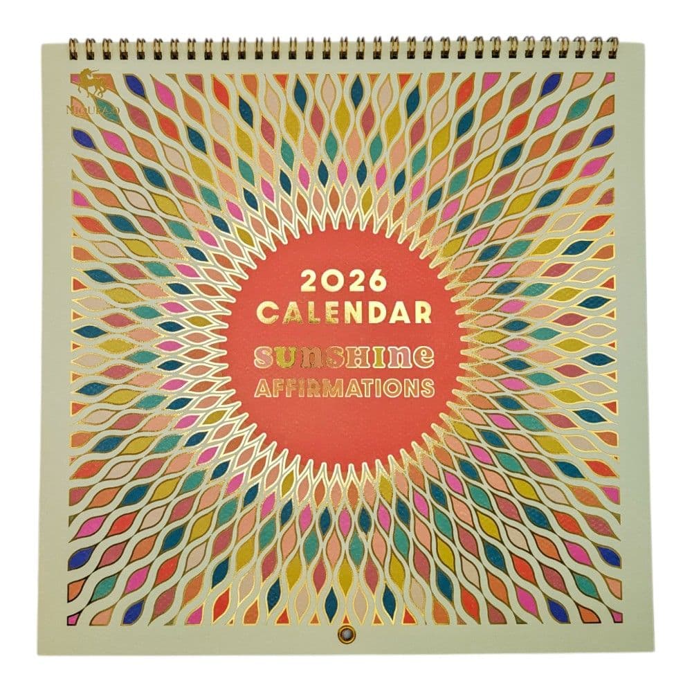 image Sunshine Affirmations 2026 Spiral Wall Calendar Main Product Image