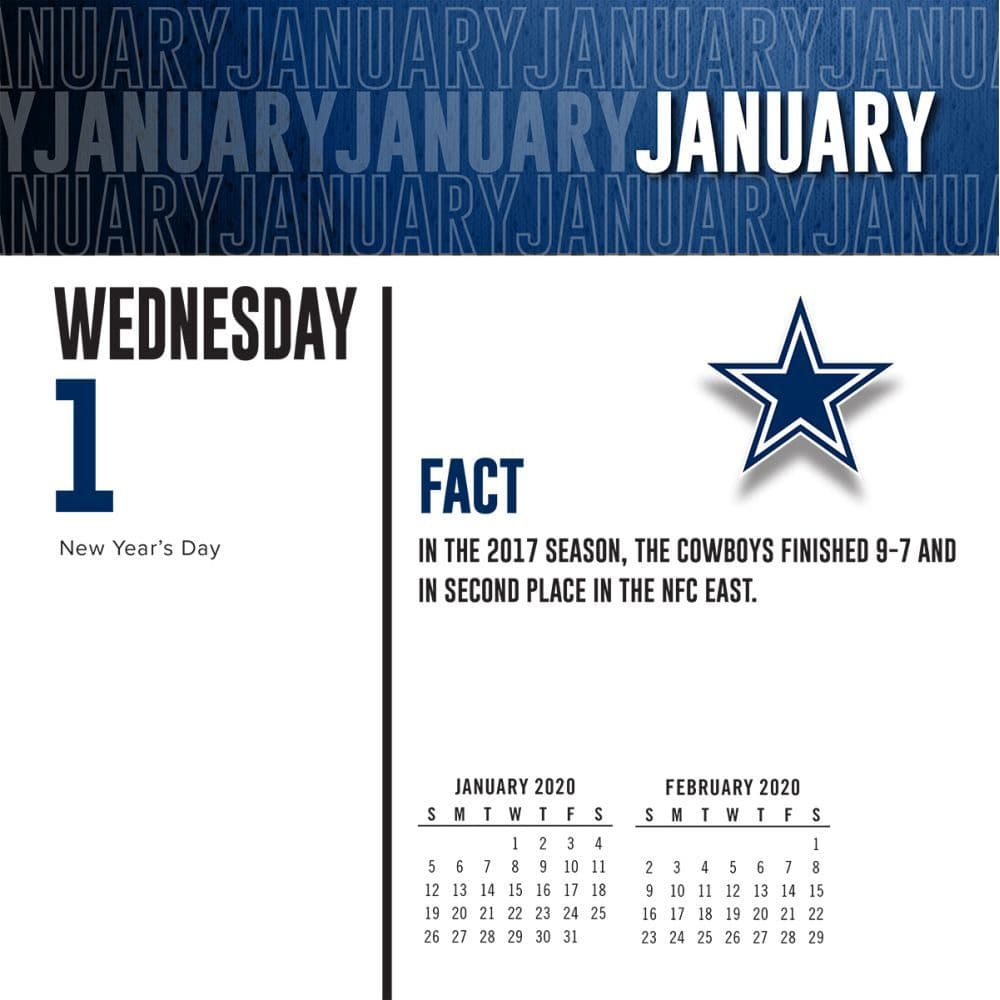 Dallas Cowboys 2021 Desk Calendar Calendars Com