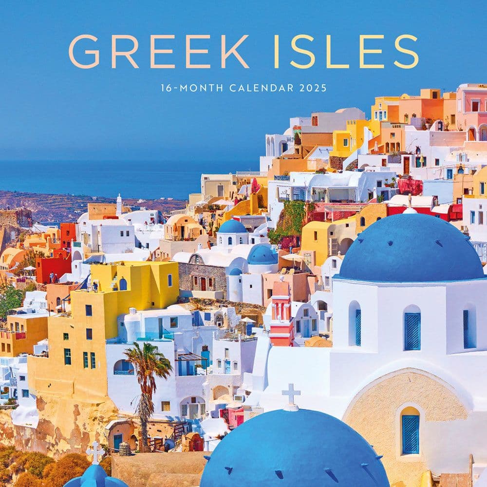 Greek Isles 2025 Mini Wall Calendar  Main Image