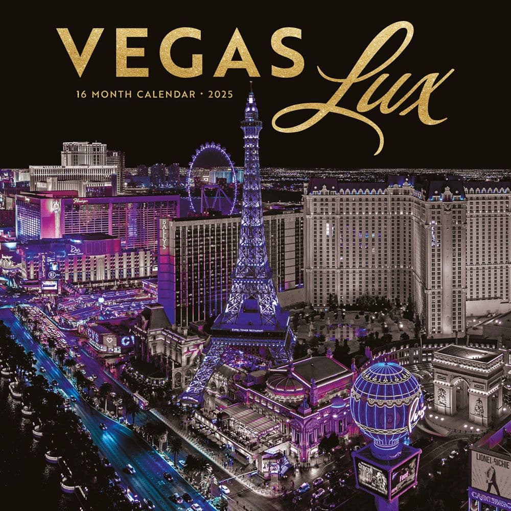 Vegas Lux 2025 Wall Calendar Main Image