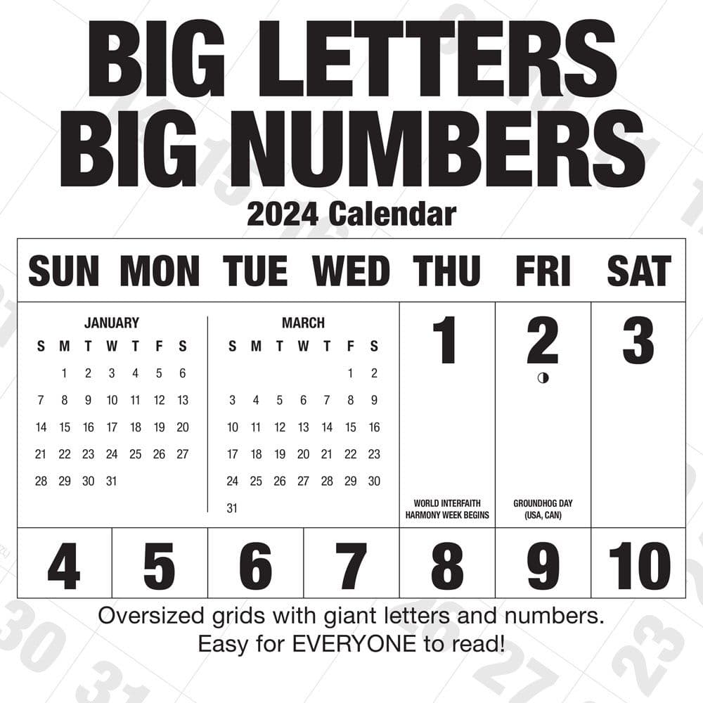 Big Letters Big Numbers 2024 Wall Calendar Calendars Com   Ccbcc546 99e3 4bd6 89a0 2fb337f8f382