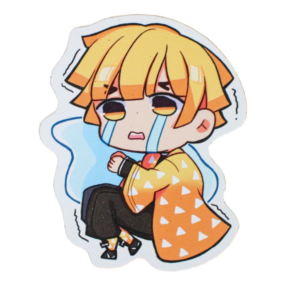Crying Zenitsu Sticker Main Product Image