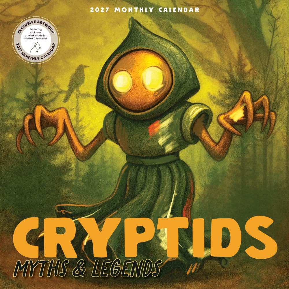 Myths and Legends Cryptids 2027 Wall Calendar Main Product Image