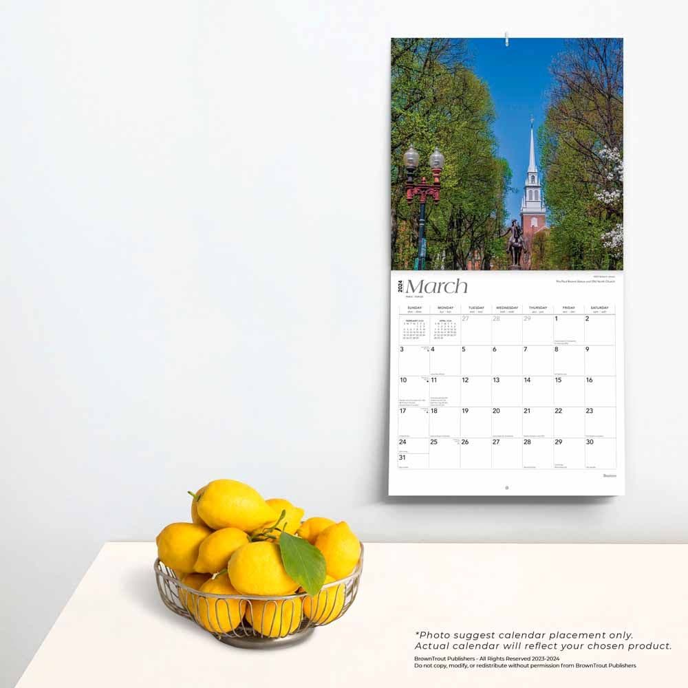 Boston 2025 Wall Calendar