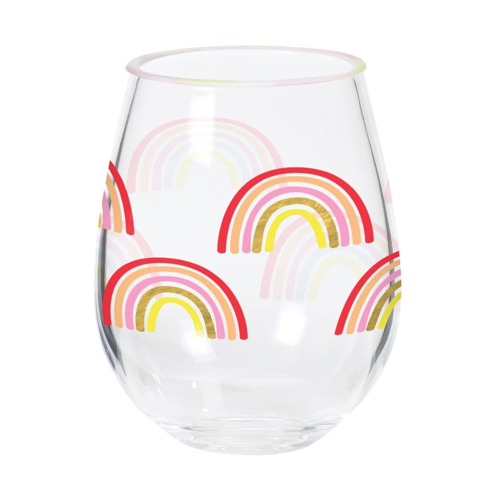 Lang Rainbow Stemless Wine Glass
