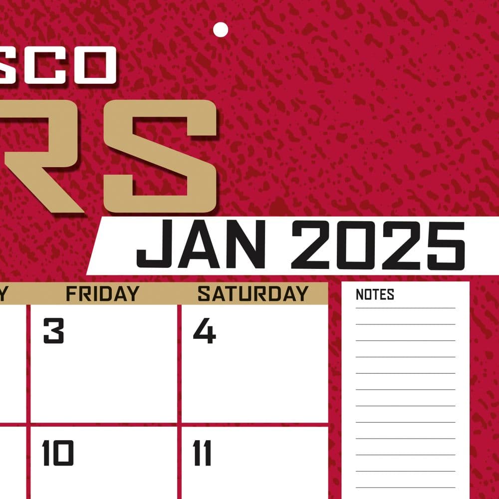 NFL San Francisco 49ers 2025 Desk Pad Third Alternate Image