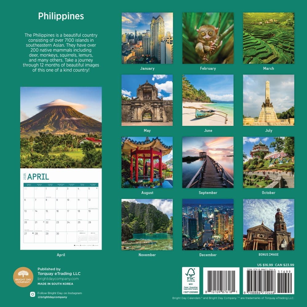 Philippines 2025 Wall Calendar First Alternate Image width="1000" height="1000"