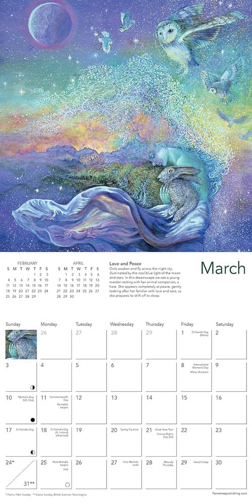 Celestial Journeys by Josephine 2024 Mini Wall Calendar