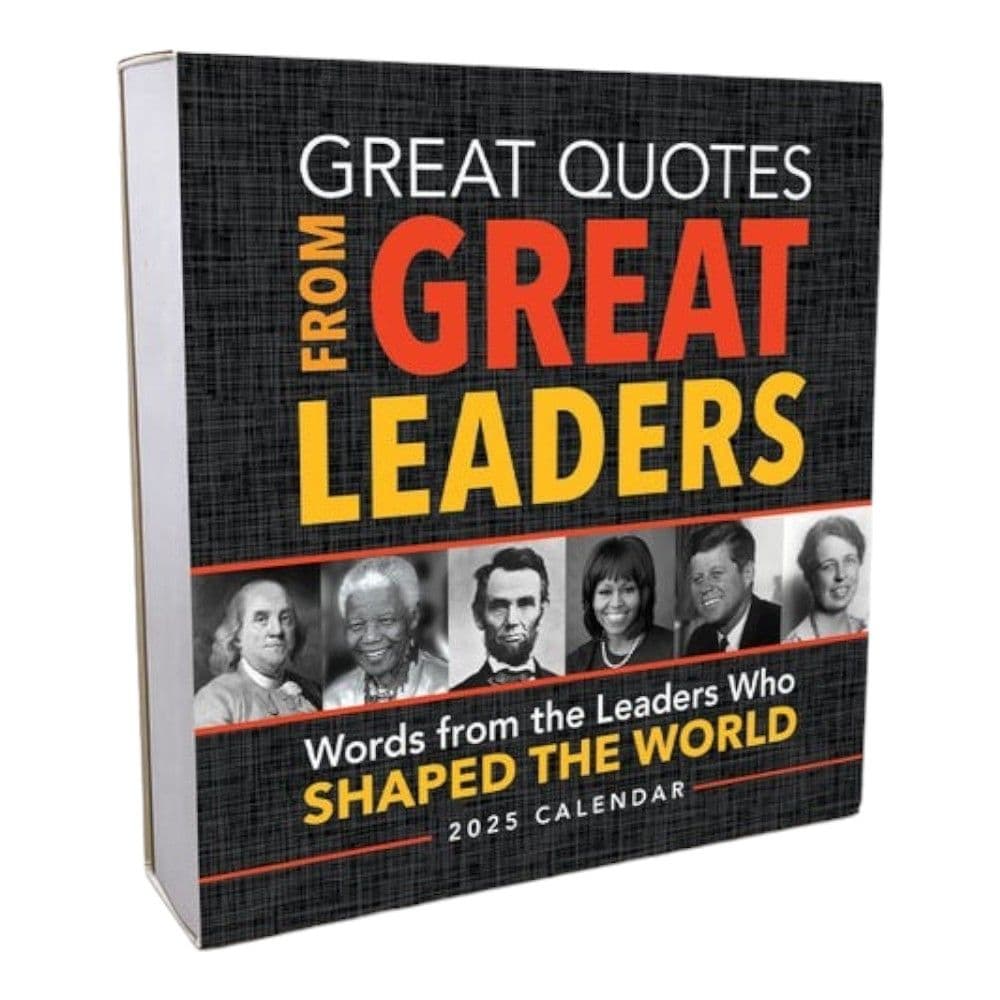 Great Quotes From Great Leaders 2025 Desk Calendar Main Product Image width=&quot;1000&quot; height=&quot;1000&quot;