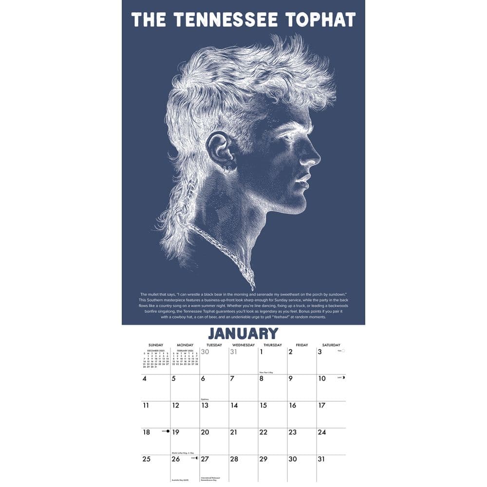 Mullet Masterpieces 2026 Wall Calendar Second Alternate Image