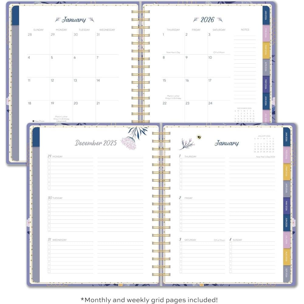Garden Bee Deluxe Hardcover High Note 2026 Planner Second Alternate Image