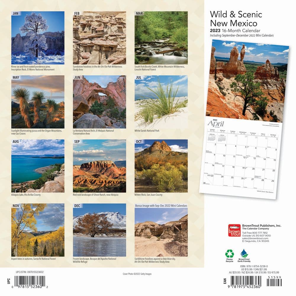 New Mexico 2023 Wall Calendar - Calendars.com