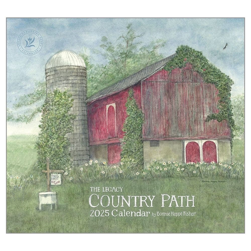 Country Path by Bonnie Heppe Fisher 2025 Wall Calendar