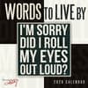 image Words to Live By 2026 Mini Wall Calendar_Main Image
