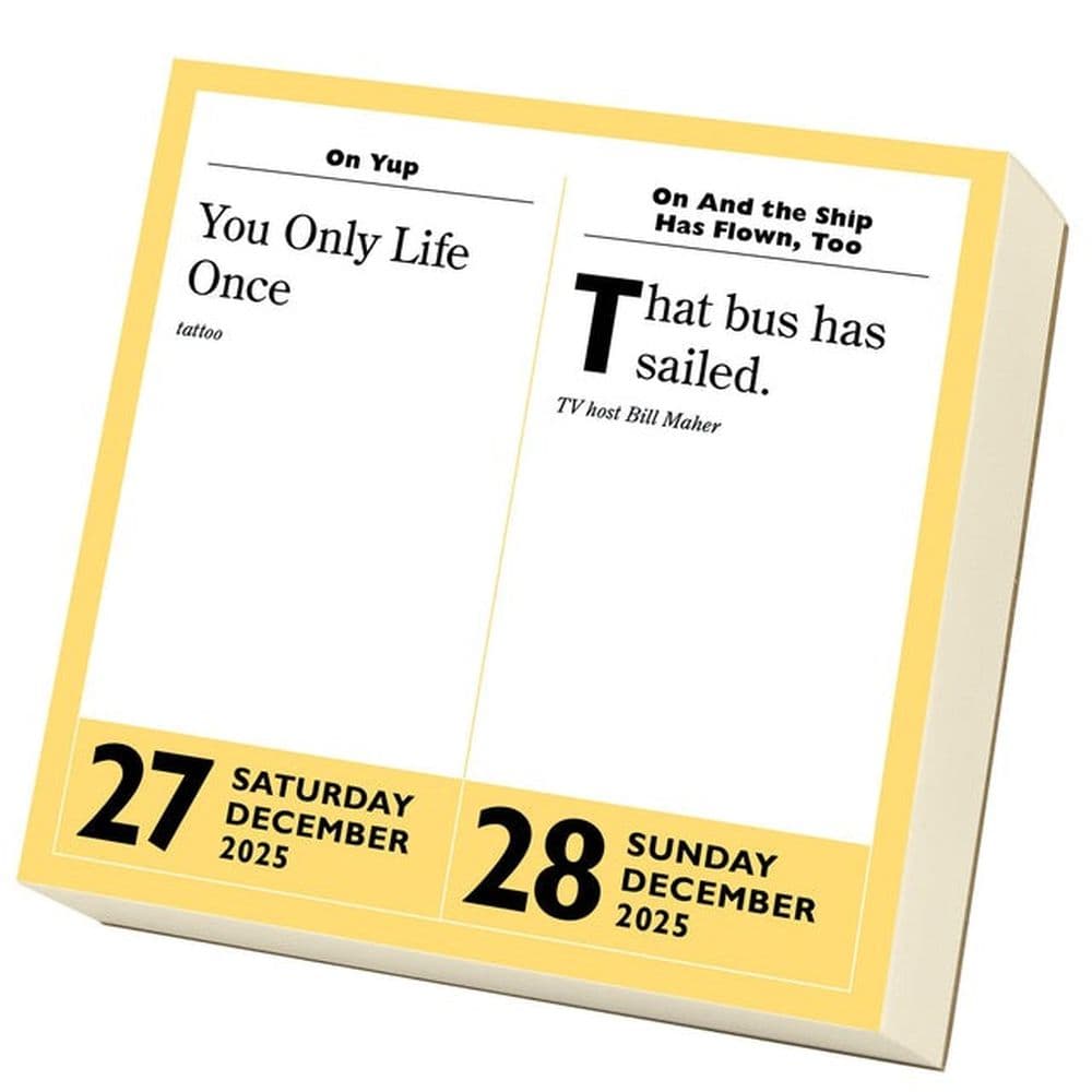 Stupidest Things Ever Said 2025 Page-a-Day Desk Calendar Seventh Alternate Image