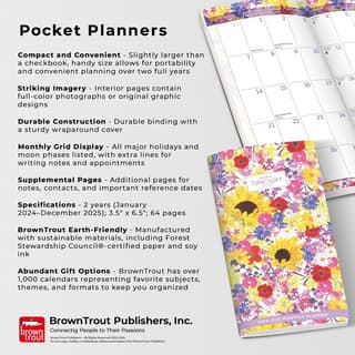 Floral Illustrated Diary Refill Pack - Personal 2024