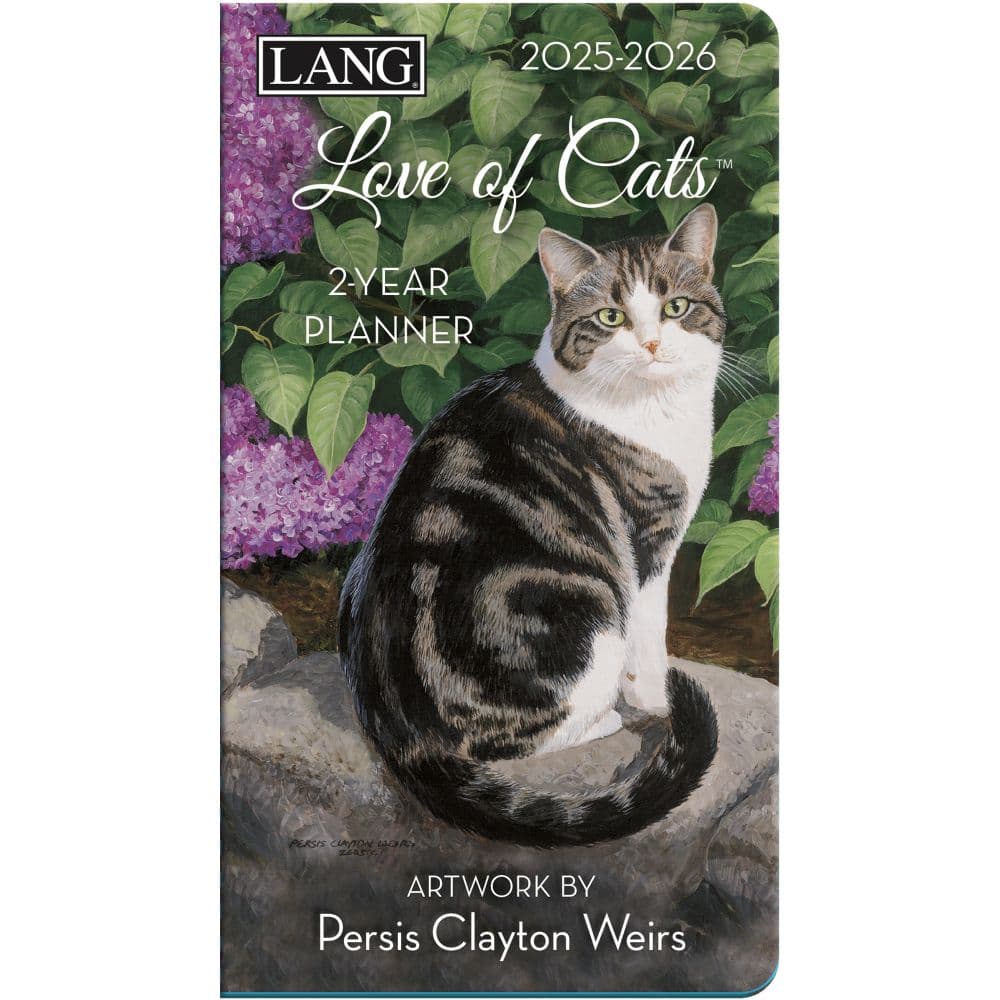 Love of Cats 2025 2 Year Pocket Planner by Persis Clayton Weirs_Main Image