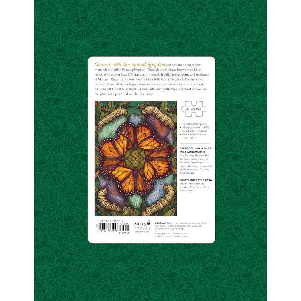 Monarch Butterfly 750pc Puzzle Third Alternate Image width=&quot;1000&quot; height=&quot;1000&quot;