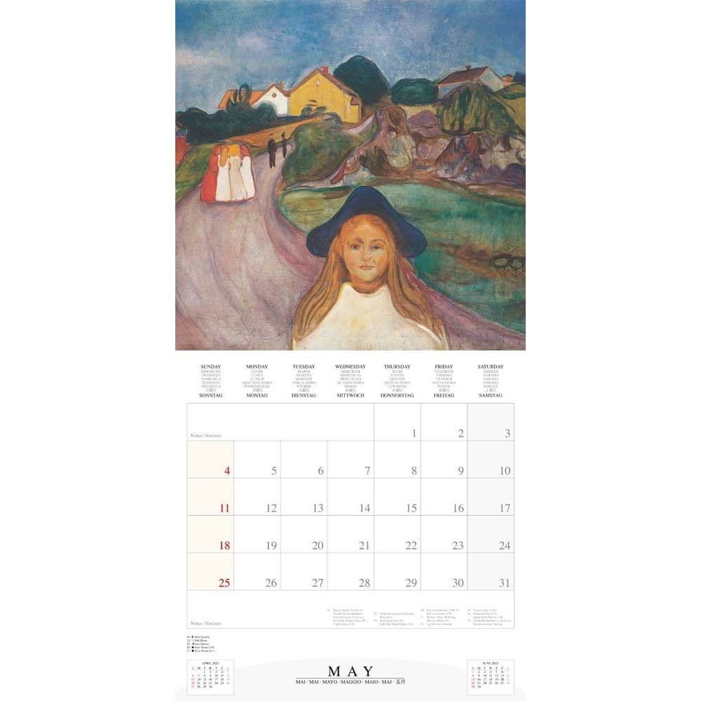 Munch 2025 Wall Calendar Fifth Alternate Image width="1000" height="1000"