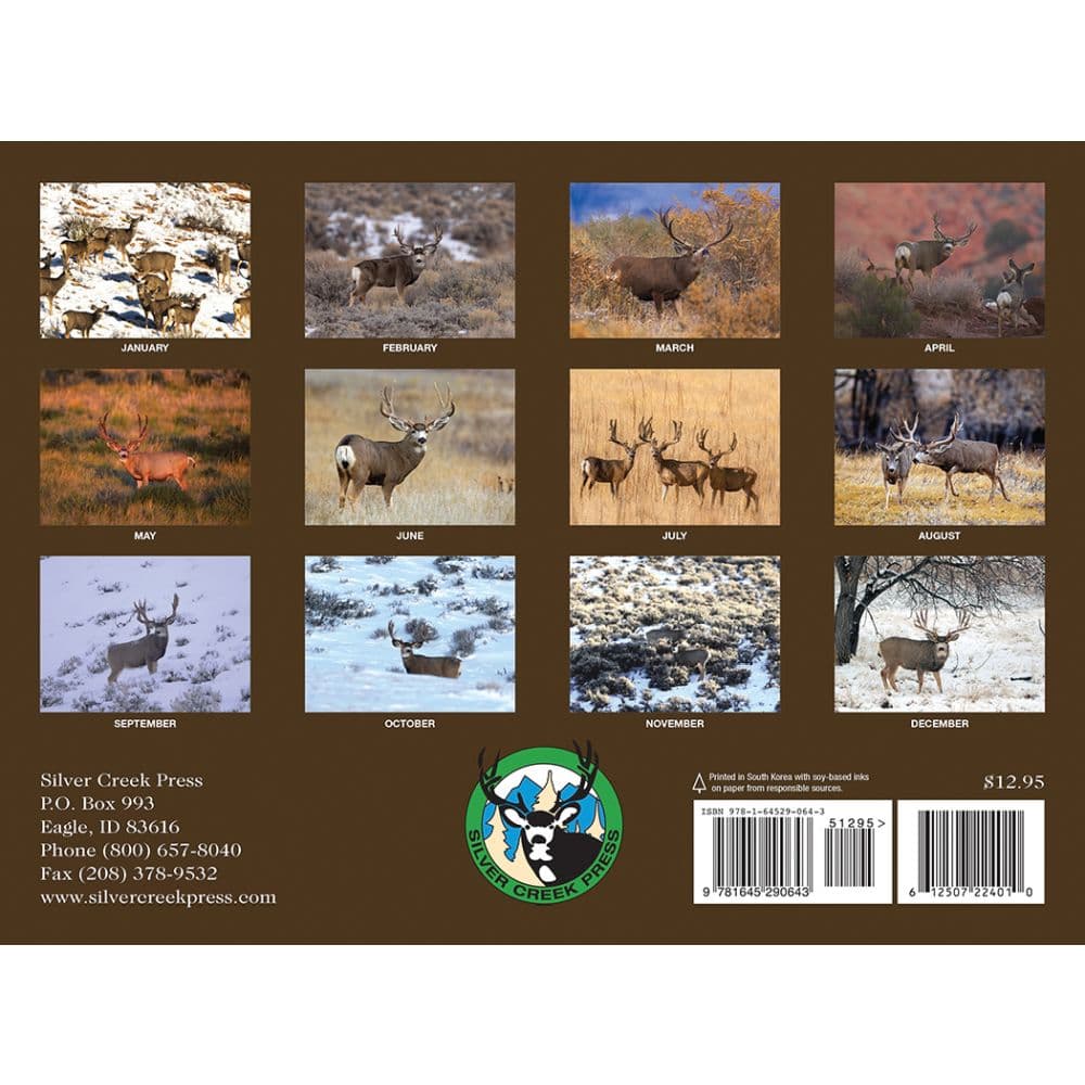 Mule Deer 2024 Wall Calendar