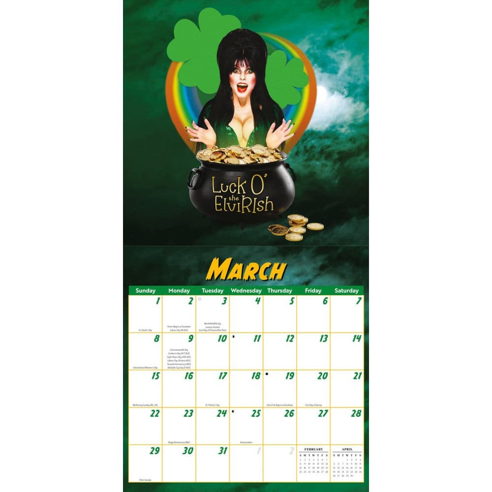Elvira 2026 Wall Calendar Second Alternate Image