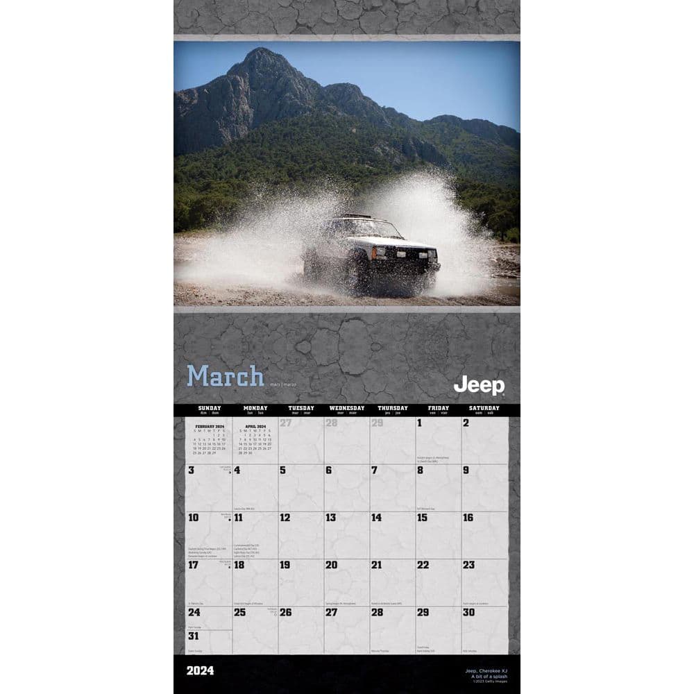 Jeep 2024 Wall Calendar