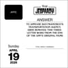 image Jeopardy 2026 Desk Calendar April 19th