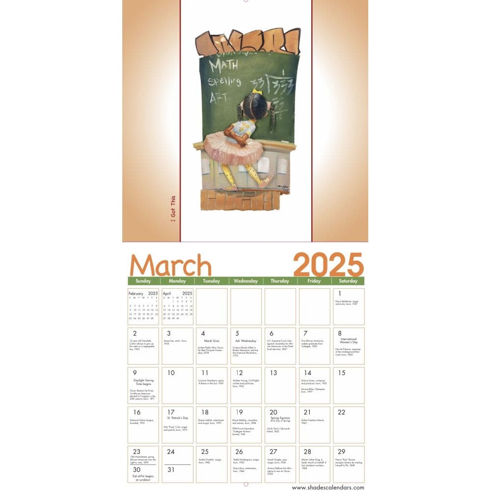 Shades of Color Kids 2025 Wall Calendar Third Alternate Image width=&quot;1000&quot; height=&quot;1000&quot;