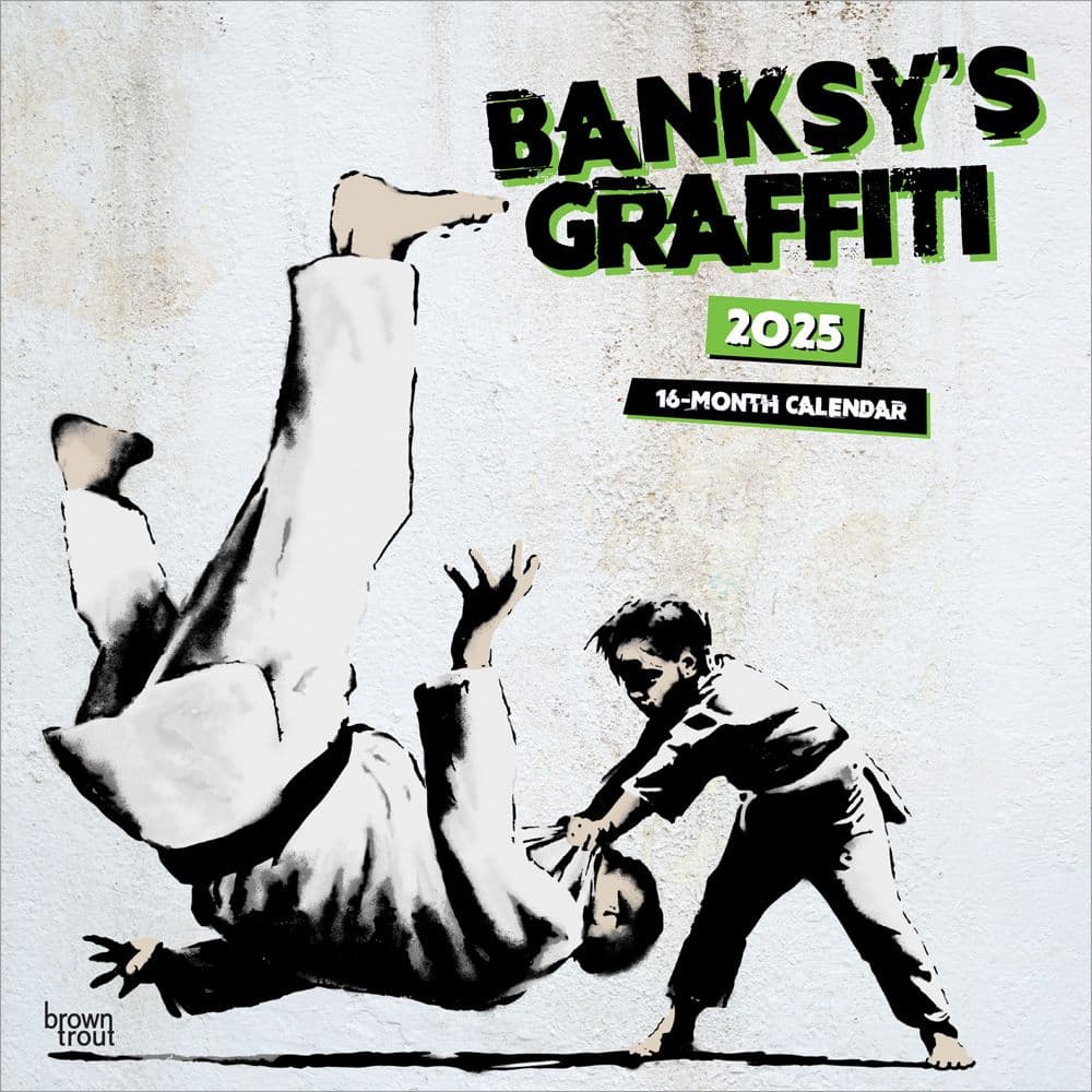 Banksys Graffiti 2025 Wall Calendar Main Image
