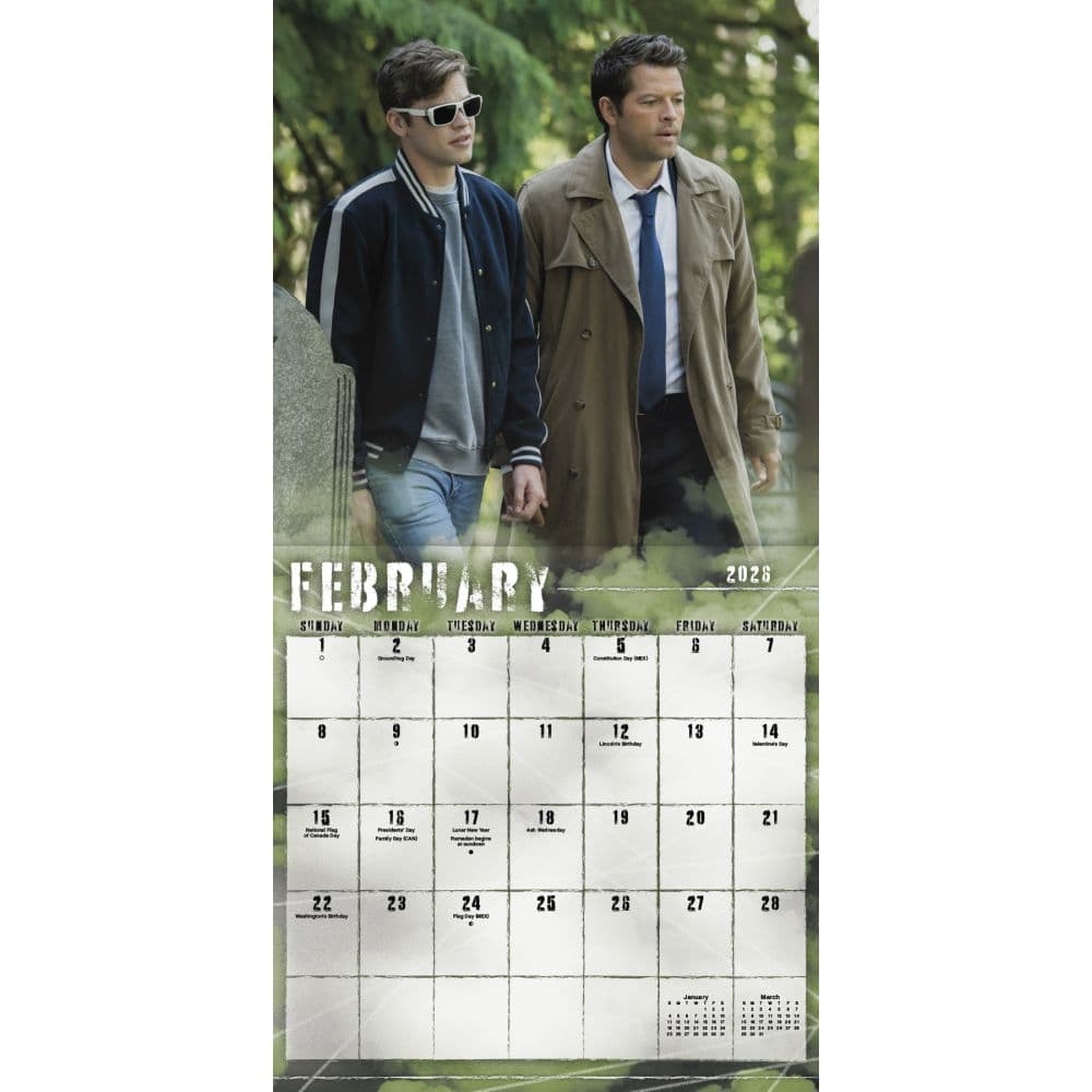 Supernatural Exclusive with Bonus Print 2026 Wall Calendar Third Alternate Image
