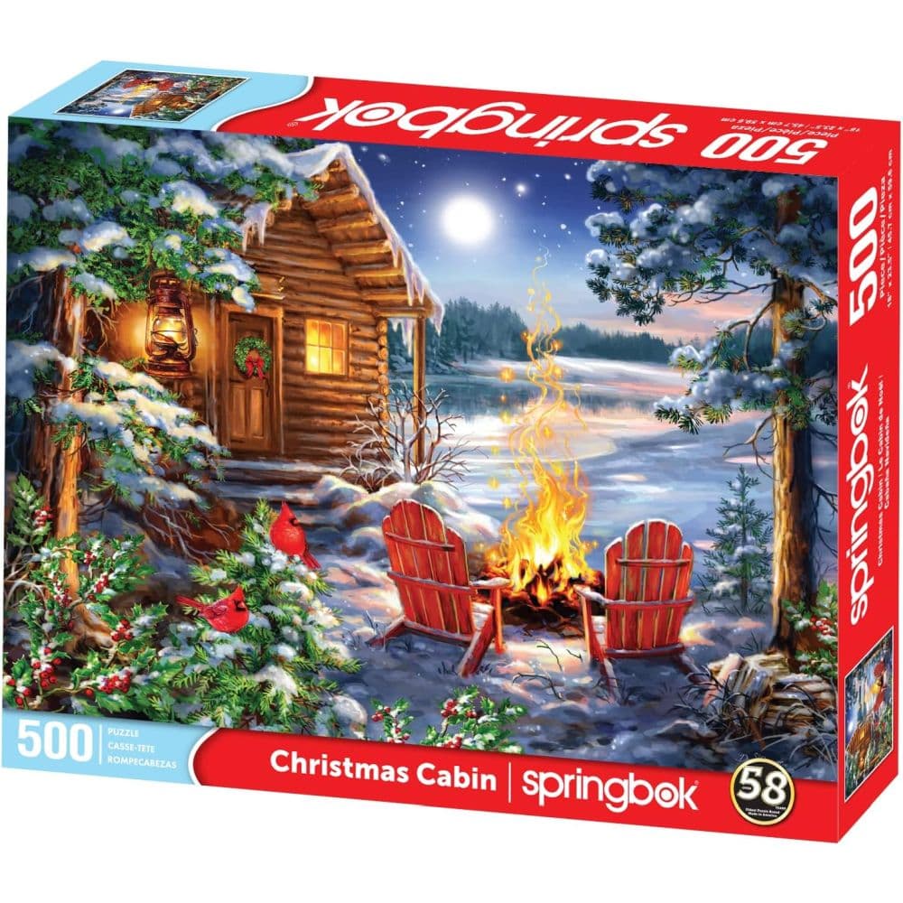 Christmas Cabin 500 Piece Puzzle