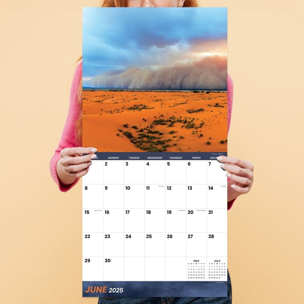 Weather 2025 Wall Calendar size relationship