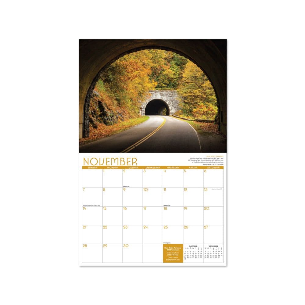 Blue Ridge Parkway 2027 Wall Calendar Second Alternate Image