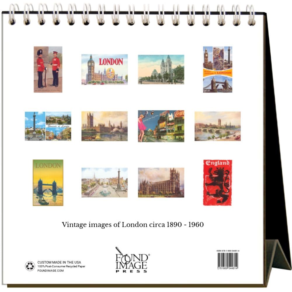 Nostalgic London 2025 Easel Desk Calendar First Alternate Image width=&quot;1000&quot; height=&quot;1000&quot;