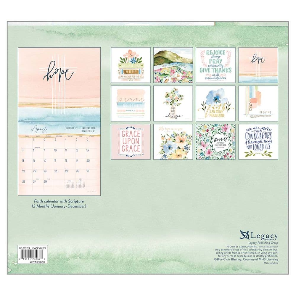 Grace Upon Grace 2024 Wall Calendar