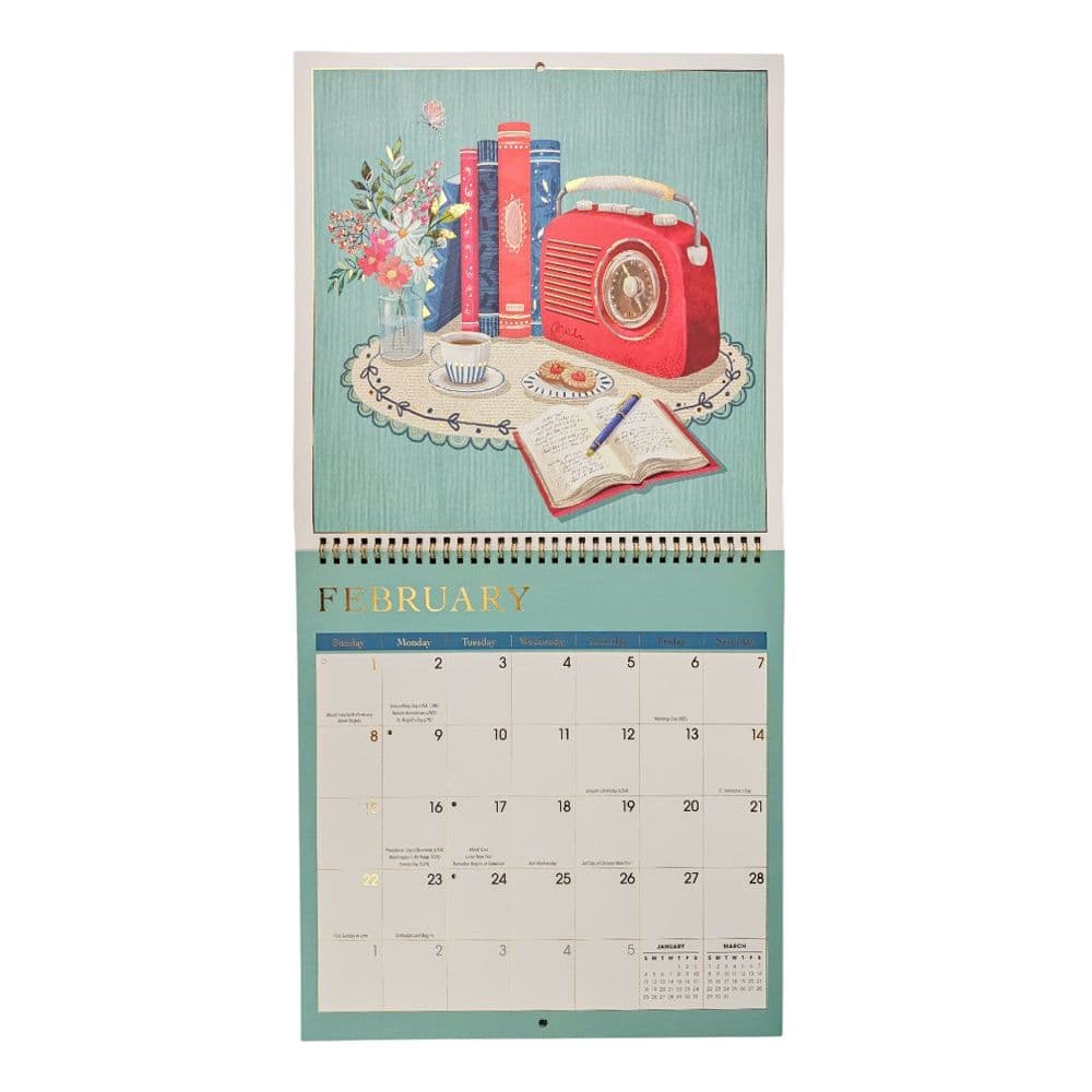 Book Lovers 2026 Spiral Wall Calendar Third Alternate Image