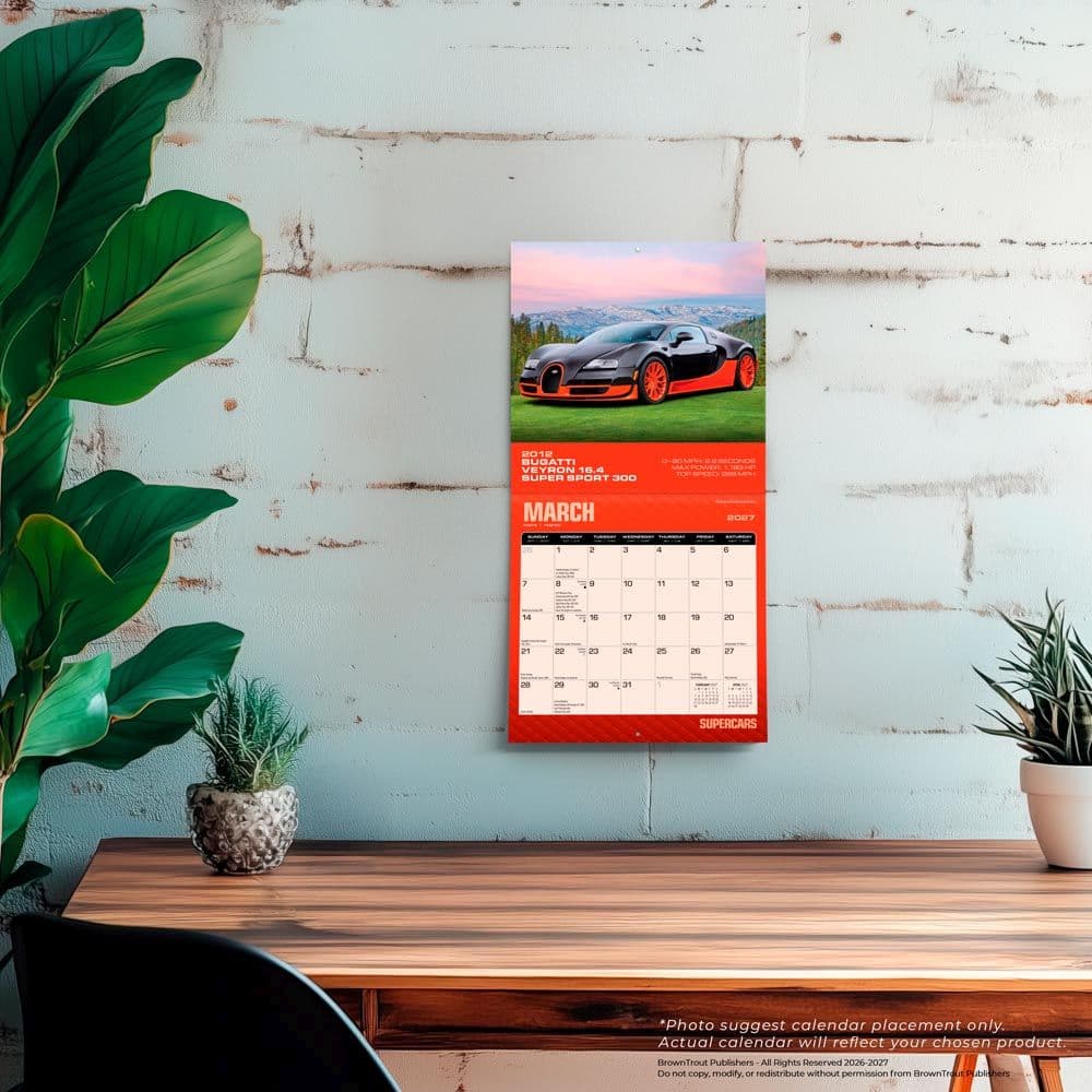Supercars 2027 Mini Wall Calendar Fourth Alternate Image