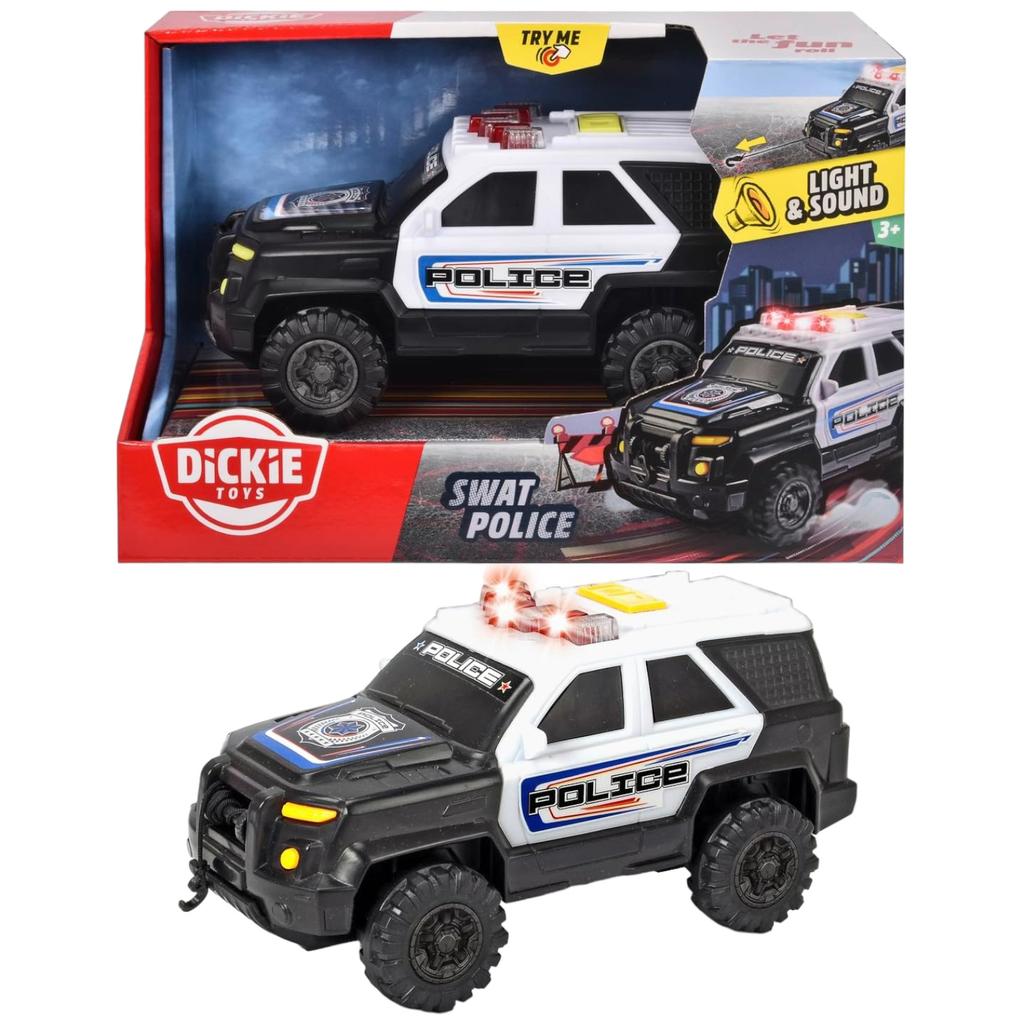 SWAT Team Toy Truck Front of Box