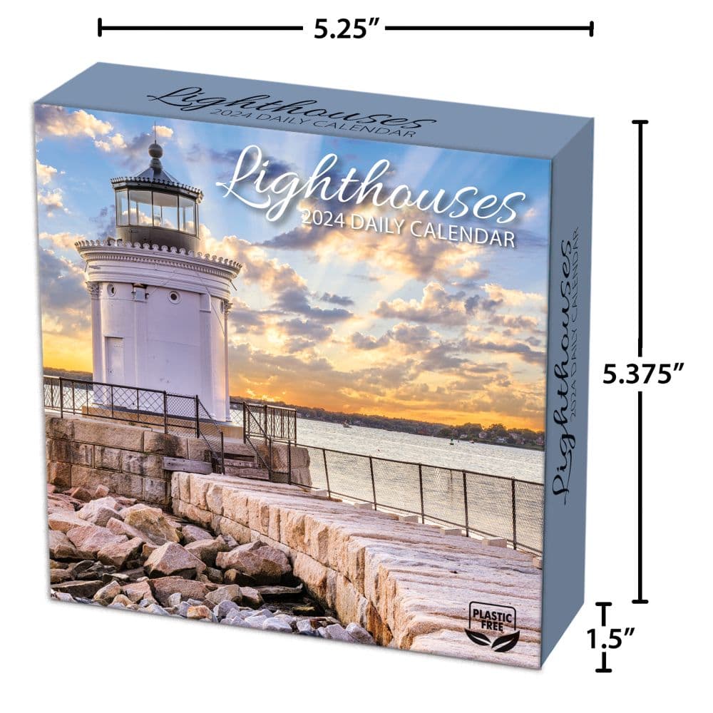 Lighthouses 2025 Desk Calendar