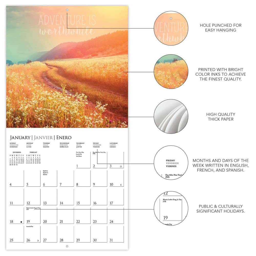 Wanderlust 2026 Wall Calendar Second Alternate Image