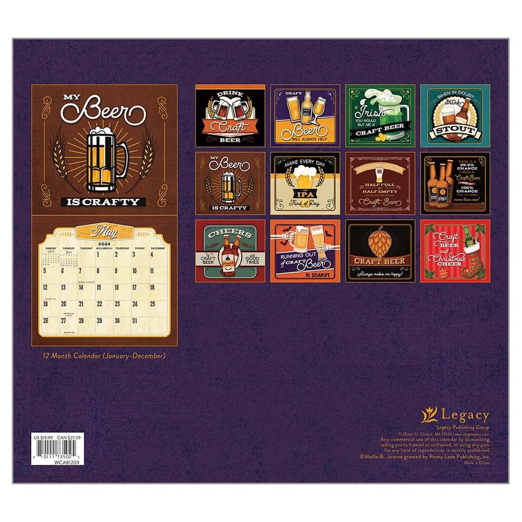 Craft Beer 2024 Wall Calendar First Alternate Image width=&quot;1000&quot; height=&quot;1000&quot;