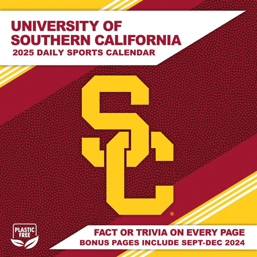 COL USC Trojans 2025 Desk Calendar Sixth Alternate Image