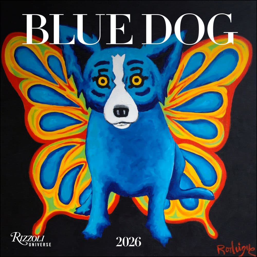 Blue Dog by George Rodrigue 2026 Wall Calendar Main Image