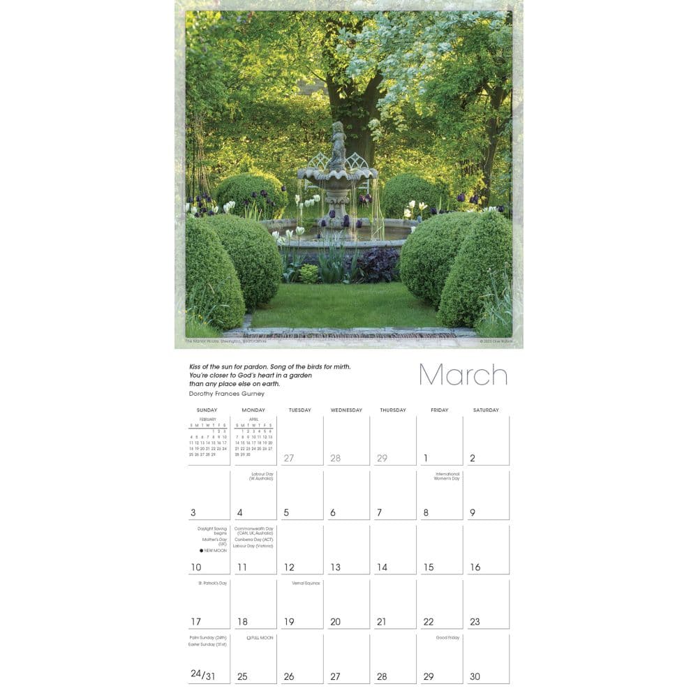 Glorious Gardens 2024 Wall Calendar Alternate Image 2