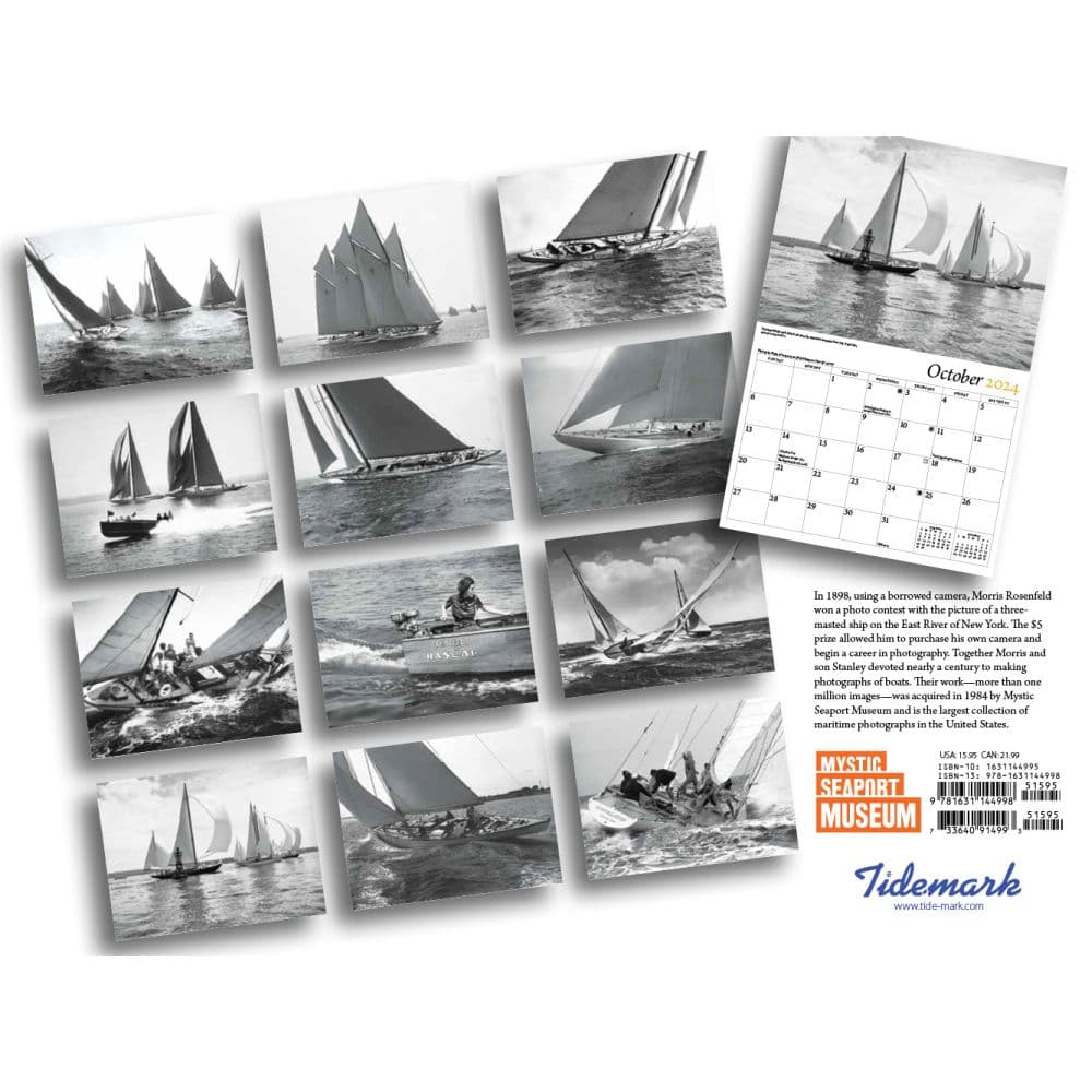 Art of the Boat Mystic Seaport 2024 Wall Calendar