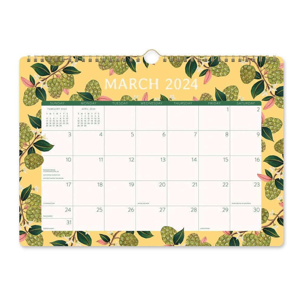Fruit And Flora Deluxe Spiral 2024 Wall Calendar Alternate Image 3