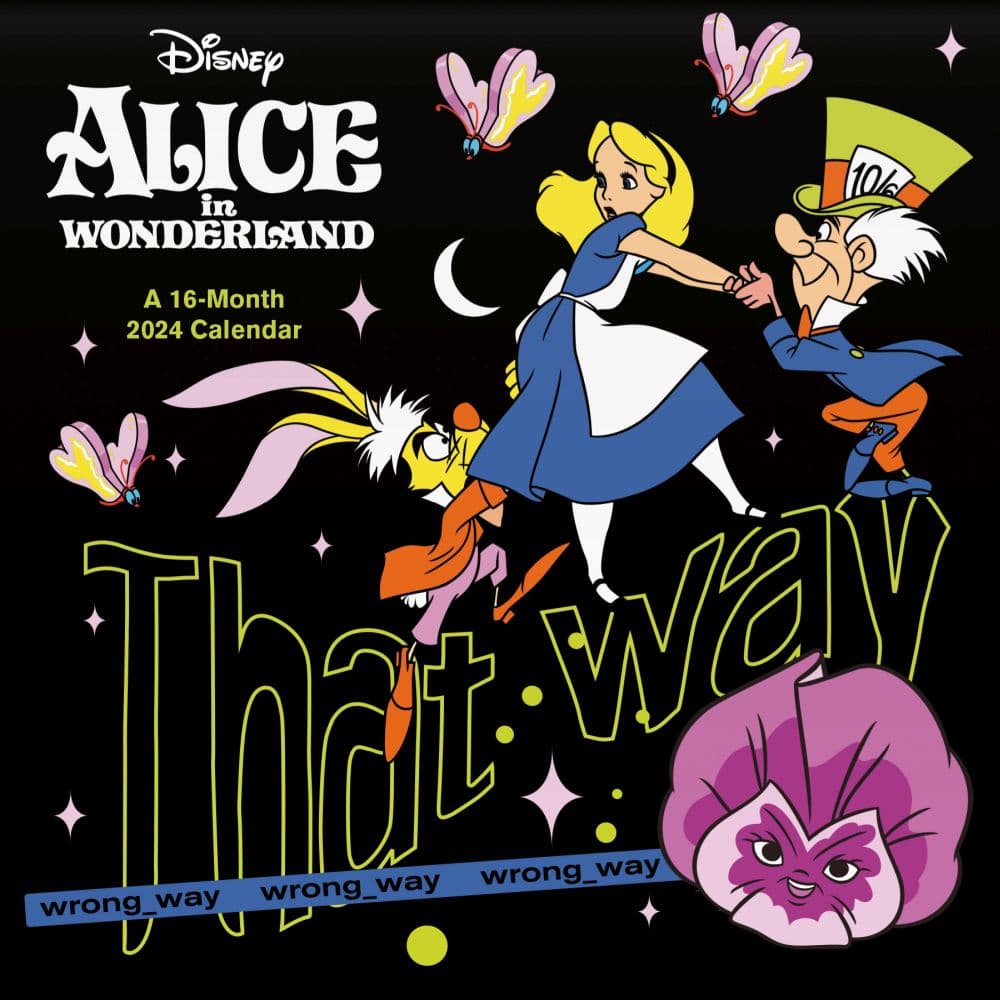 Disney Alice & Wonderland 2024 Wall Calendar Main Image