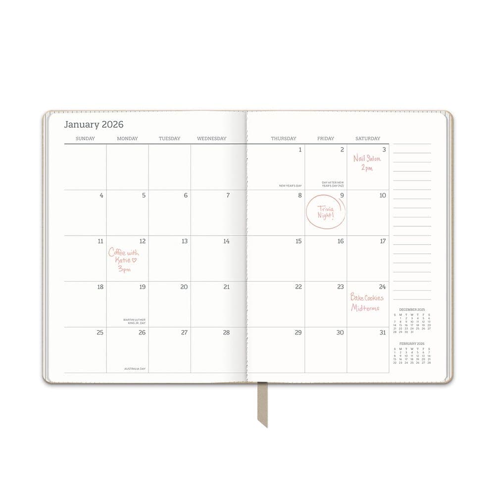 Sand Dollar Textured 2026 Planner Third Alternate Image