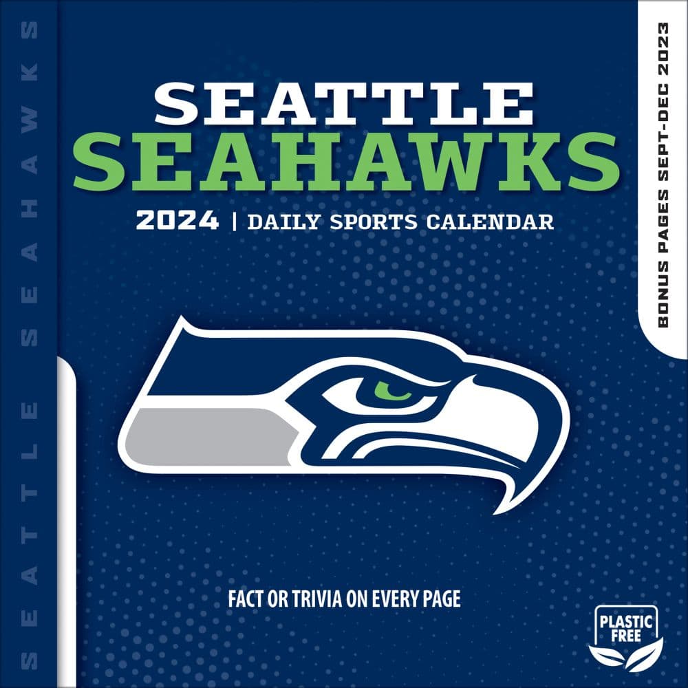 NFL Seattle Seahawks 2024 Desk Calendar Main