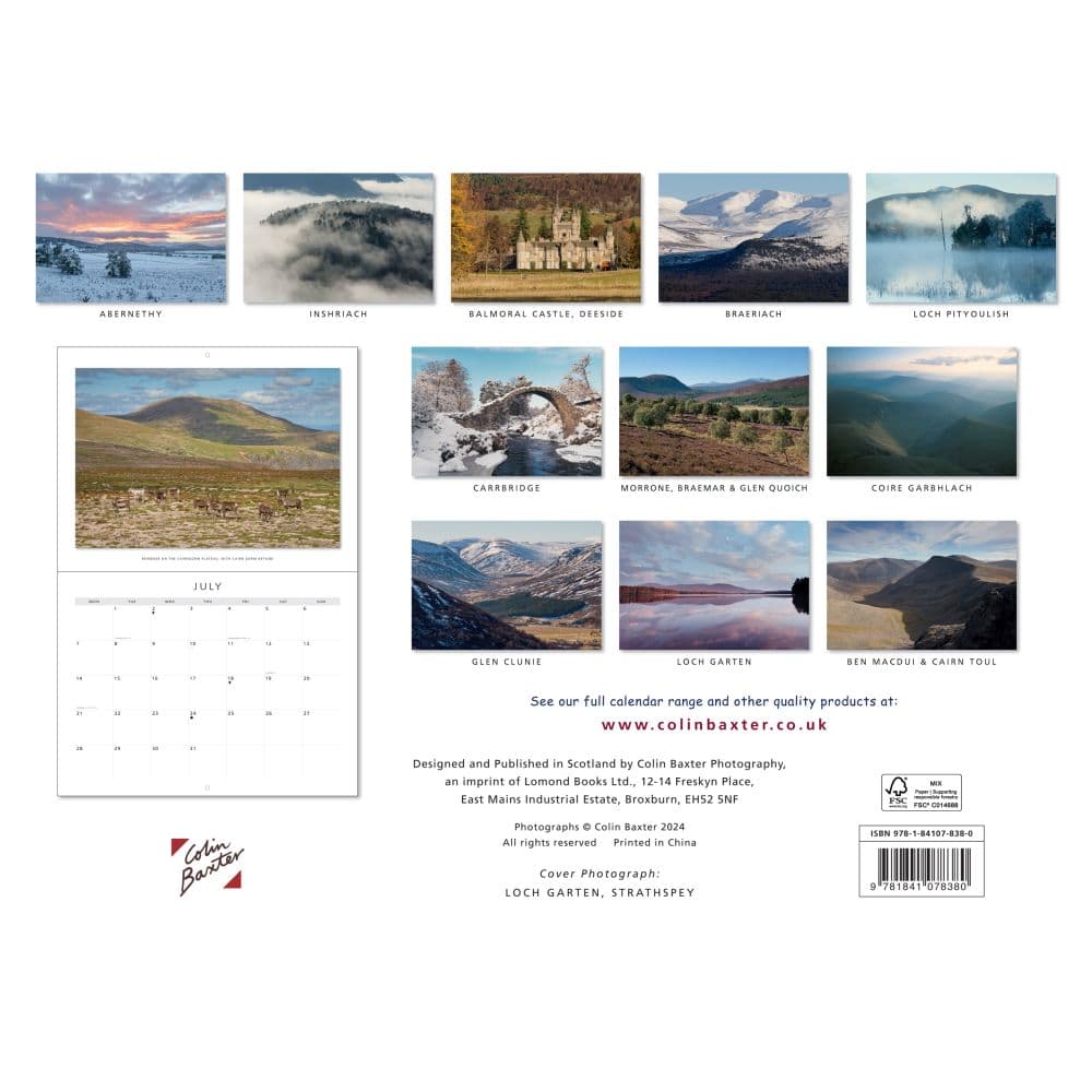 Cairngorms National Park 2025 Wall Calendar First Alternate Image width="1000" height="1000"